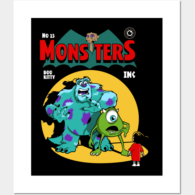 Mons-ters Inc Comic Wall Art by FOUREYEDESIGN